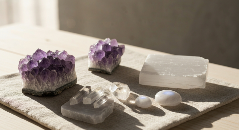 Pierres pour ouvrir le chakra coronal (Sahasrara) : guide pratique en lithothérapie
